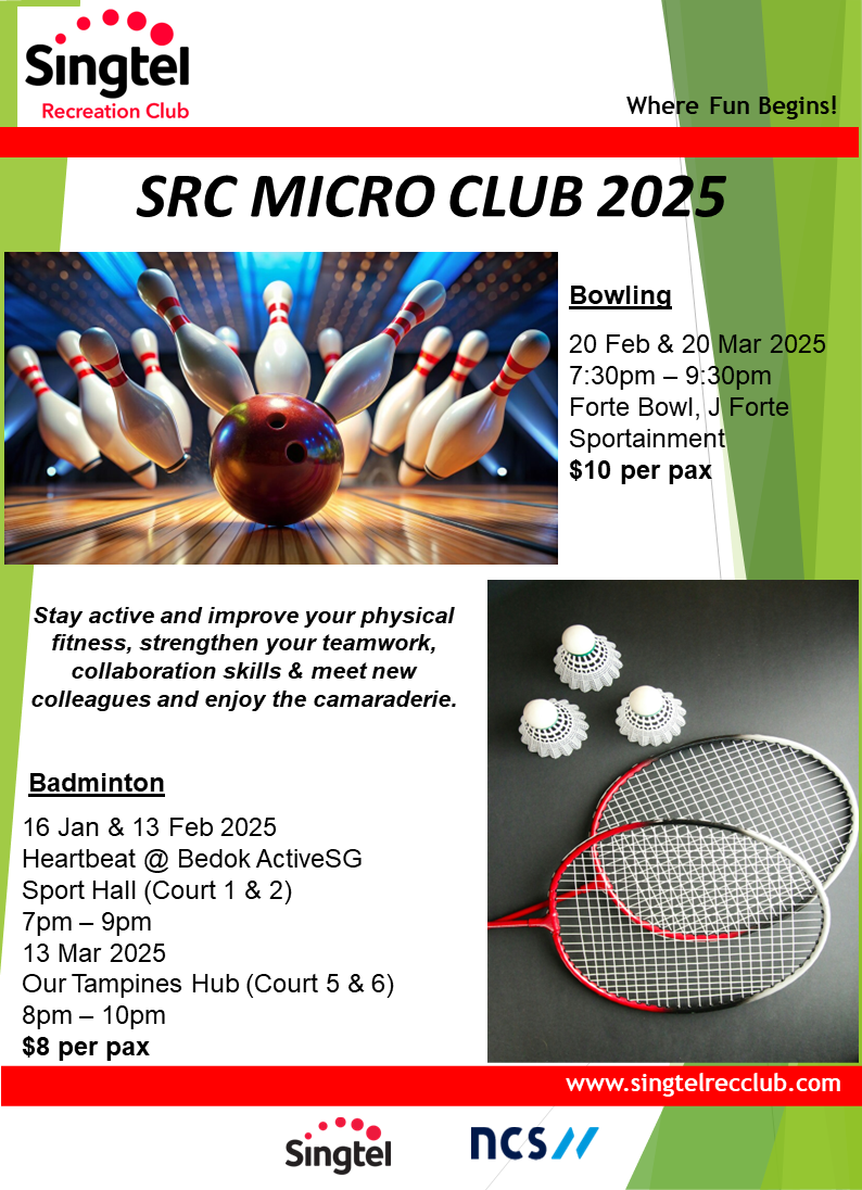 (Registration) Micro Clubs Badminton & Bowling