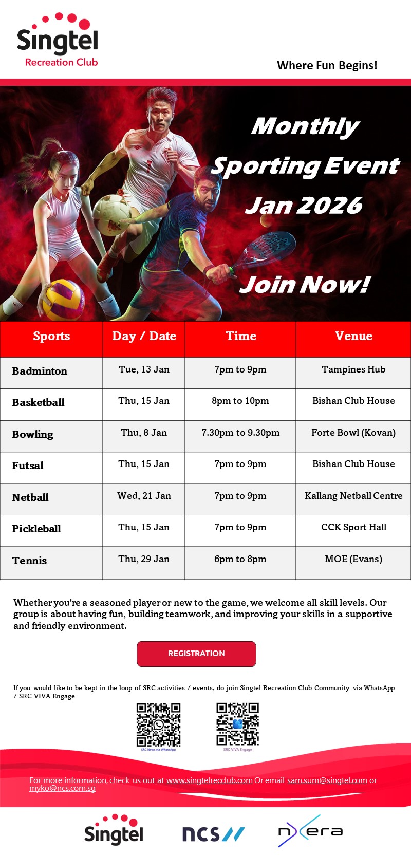 Monthly Sporting Event (Jan 2026)